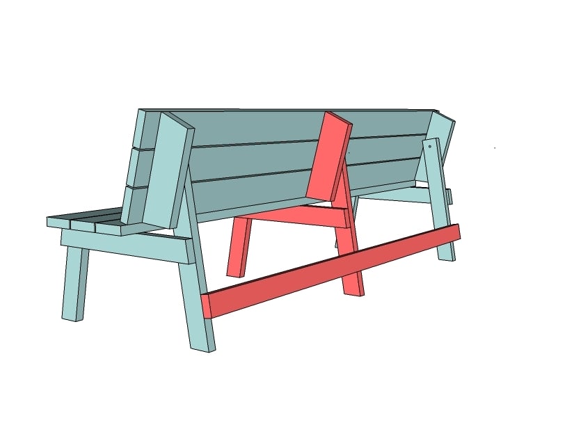 Picnic Table that Converts to Benches | Ana White